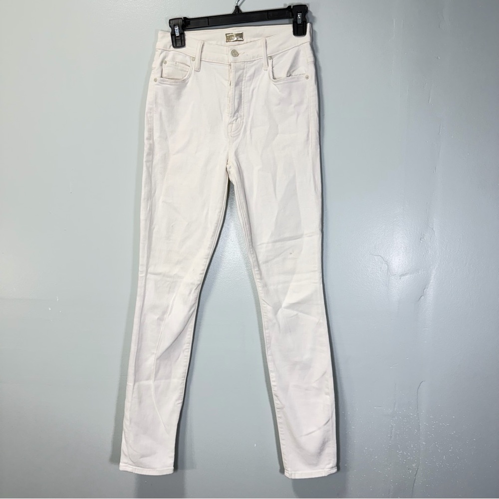 MOTHER The Stunner Women's Off-White Skinny Jeans Size 25